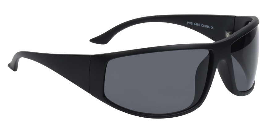 Bigfoot Matte Blk Frame/Smoke Lens large motorcycle sunglass, big wrap sunglass, full coverage sunglass, 