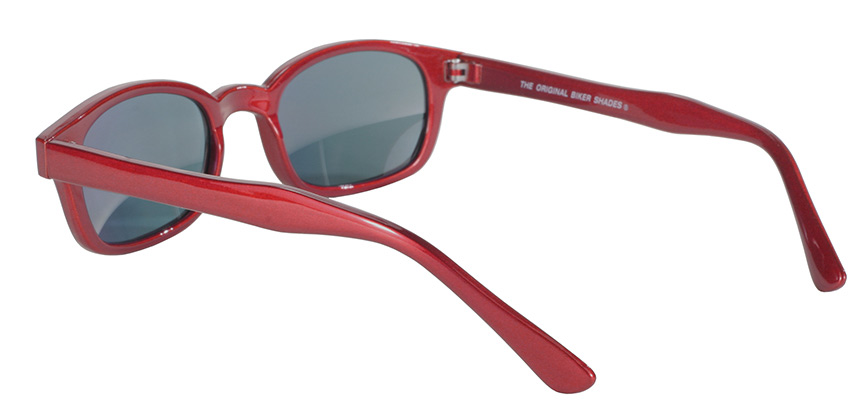 X-KD's 10124 Sunglasses | Metallix red frame | mirror lenses – kds- sunglasses